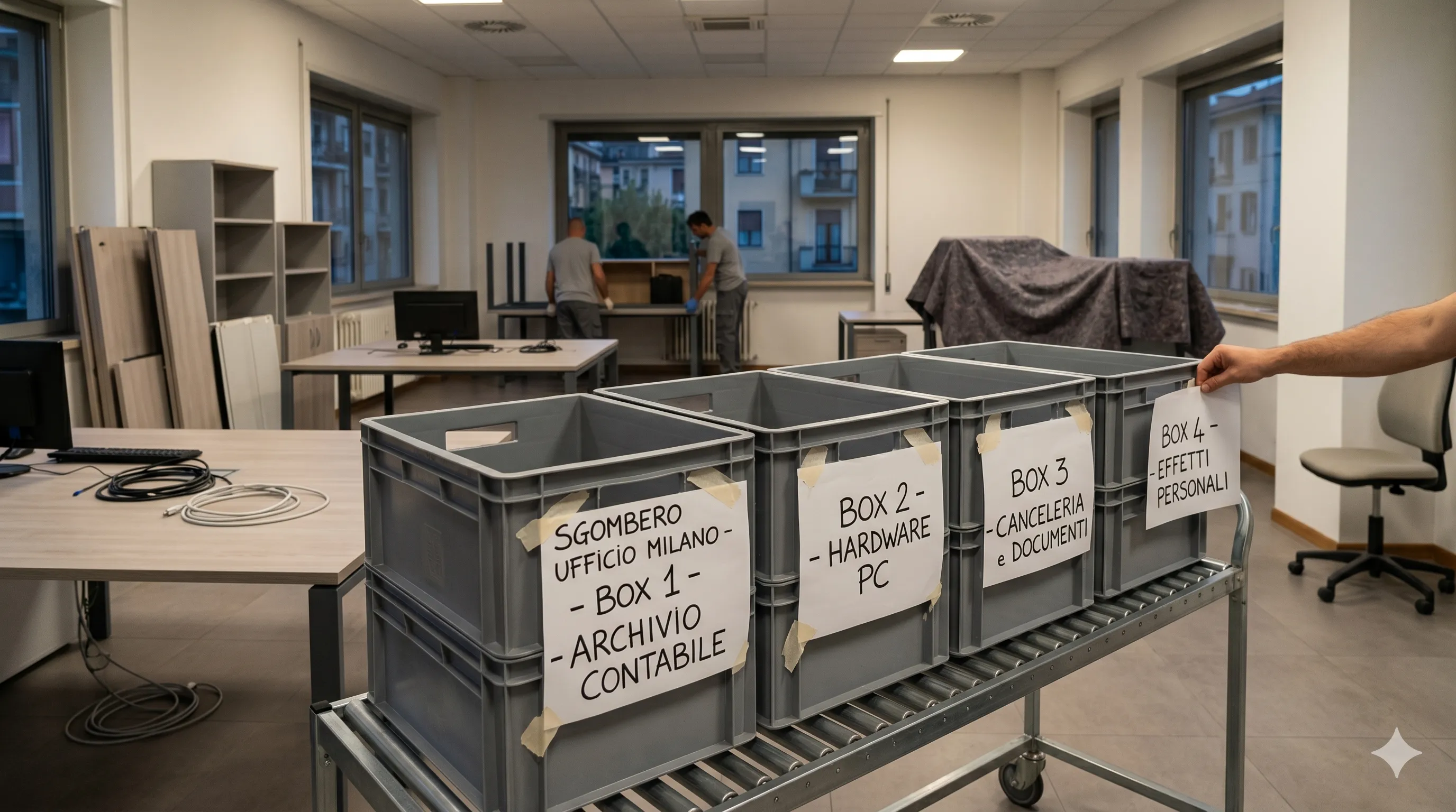 Come organizzare uno sgombero ufficio