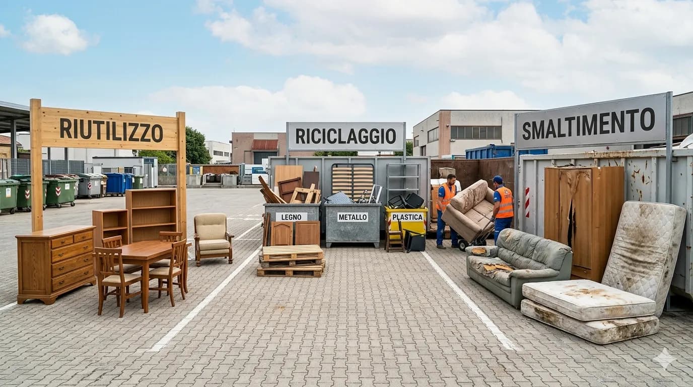 Cosa succede ai mobili dopo uno sgombero