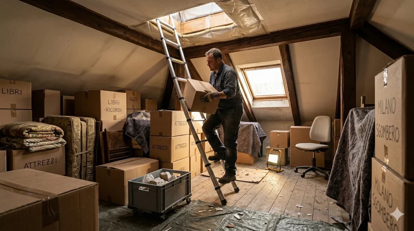 Sgombero soffitta e solaio a Milano